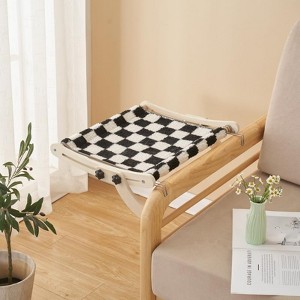 Cat Window Perch, Cat Window Hammock, Providing All-Around Sunbath Space Saving, Easy to Adjust Cat Bed for Windowsill, Bedside - 1 of 4