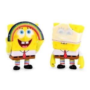 NECA SpongeBob Imaginaaation SpongeBob & SpongeBob UnderPants 3" Vinyl Figures - 2pk - 1 of 4