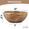 Mela Artisans Wooden Bowl for Decor, Candies - Jasmine, Darma, Jai, Doon Valley - 2 of 4