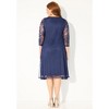 Catherines Women's Plus Size A-Line Embroidered Midi Dress - 3 of 4