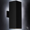 Urban Ambiance Luxury Minimalist Outdoor Wall Light,  18"H x 6"W,  Midnight Black Finish, UHP1112 - 3 of 4