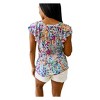 Women's Let's Talk Flutter Sleeve Top - Shopin in LA - 2 of 3