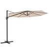 Sonkuki 10 FT Patio Cantilever Umbrella, Outdoor Round Offset Sturdy Umbrellas 360° Rotation - 2 of 4