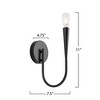 Artcraft Lighting Bronte 1 - Light Sconce in  Black - 4 of 4