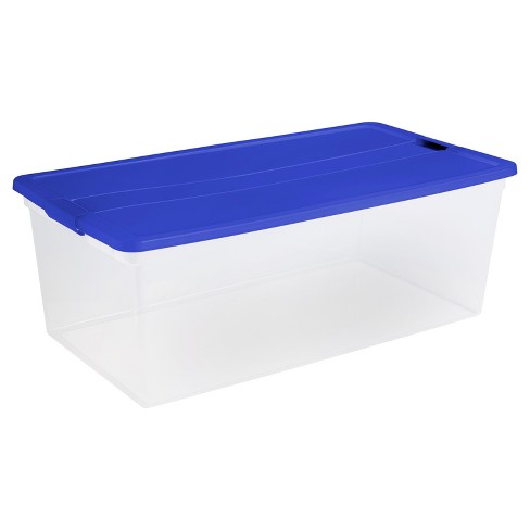 Utility Storage Tubs And Totes Plastic Clear Room Essentials