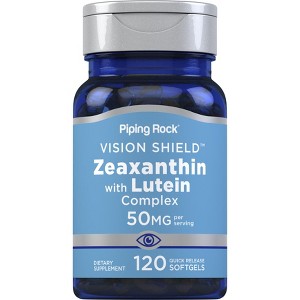 Piping Rock Zeaxanthin Plus Lutein | 50mg | 120 Softgels | Eye Vision Shield Complex - 1 of 4