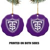 University of St. Thomas Primary Logo Porcelain Scalloped Holiday Christmas Tree Ornament  2.8" (7.1 cm) - 2 of 4
