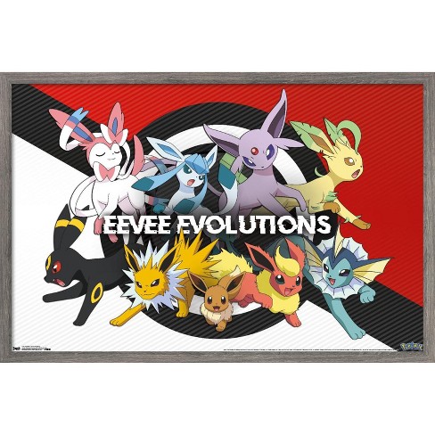 Pokémon - Pikachu, Eevee, And Its Evolutions' Photo - Trends International