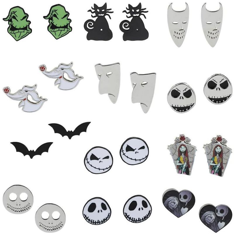 Nightmare Before Christmas Large Stud 12 Day Multi Character Earring Mystery Pack Multicoloured, 2 of 7