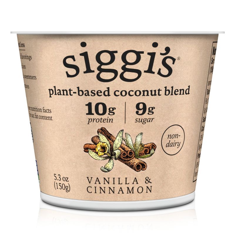 Siggi&#39;s Vanilla Cinnamon Plant-Based Coconut Blend Yogurt Alternative - 5.3oz, 1 of 5