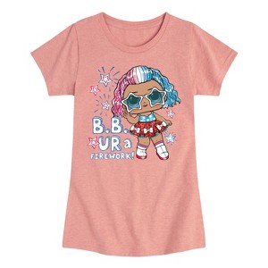Girls' - LOL Surprise! - 4th of July Fitted Short Sleeve Graphic T-Shirt - 1 of 4