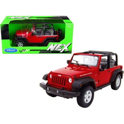 Jeep Wrangler Rubicon Red "NEX Models" 1/24 Diecast Model Car by Welly