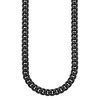Chisel Stainless Steel Polished Black IP-plated 8mm 24" Curb Link Necklace - 2 of 4