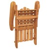 Garden Chair Set of 2 Natural Solid Acacia wood Standard vidaXL - 4 of 4