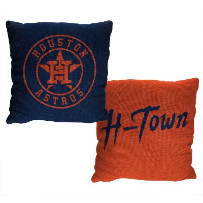 Houston Astros Reversible Square Acrylic Throw Pillow