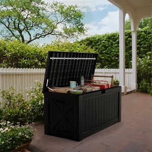 LACOO 120 Gal. Large Deck Box, Lockable Storage Box - 1 of 4