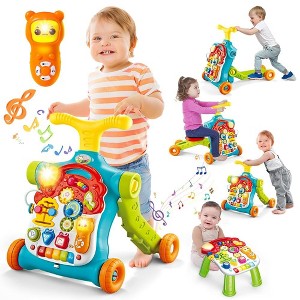 Terramus 5 in 1 Baby Walker Sit-to-Stand Toys, Learning Walker for Boys Girls Toddler - 1 of 4