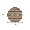 Chocolate And Gray Southwestern Washable Indoor Outdoor Area Rug - 3 of 4