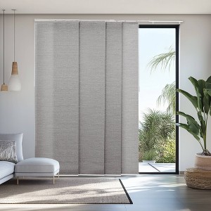 86"x96" Chicology Light Filtering Panel Track Woven Blind - 1 of 4