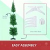 TopComfy Christmas Tree Stands Artificial Christmas Tree Festive Pencil Christmas Tree Cozy Snowy Decor for Living Room, Green, 35.46"*6.3"*7.88" - 4 of 4