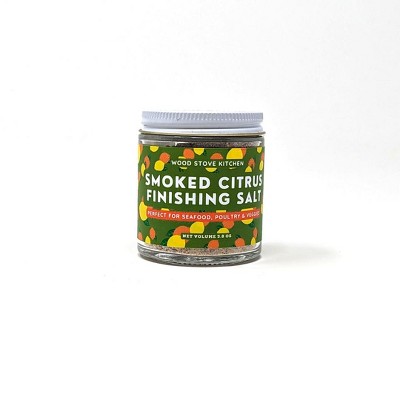 Wood Stove Kitchen Smoked Citrus Finishing Salt, 3.8 net oz