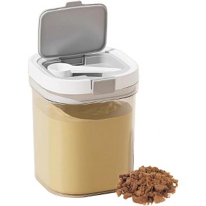 Akoasm Stackable Storage Jar with Scoop for Coffee, Flour & Sugar-Clear - 1 of 4