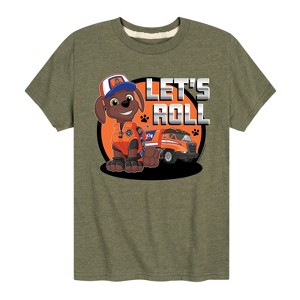 Boys' - Paw Patrol - Let's Roll Zuma Short Sleeve Graphic T-Shirt - 1 of 4