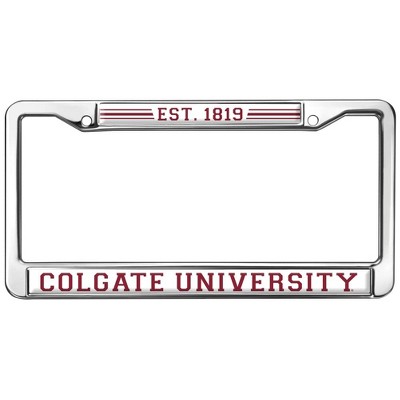 Colgate University School Logo Full Size Standard License Plate Metal Frame