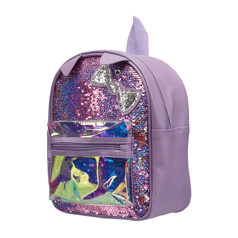 Limited Too Girl's Mini Backpack in Purple Glitter, 3 of 6