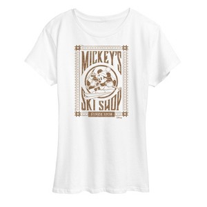 Women's - Disney - Mickeys Ski Shop Short Sleeve Graphic T-Shirt - 1 of 4