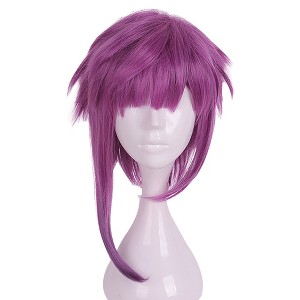 Unique Bargains Women's Wigs 14" with Wig Cap Rose Red - 1 of 4