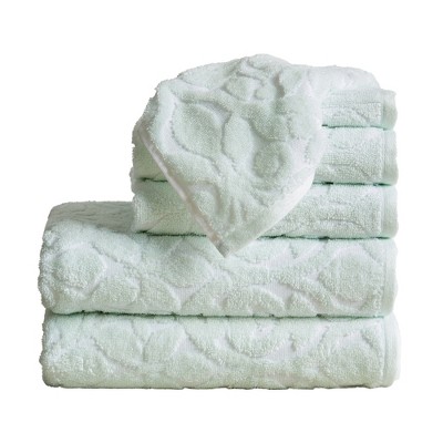 100% Cotton Quick Dry Decorative Floral Bath Towel Set - Great Bay Home