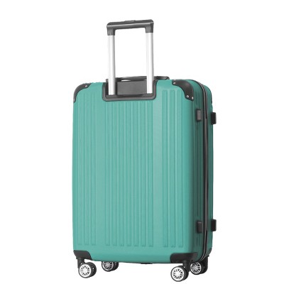 INFURNIC Bag And Luggage Sets Hard Shell Travel Suitcases Set, 3 Piece Rolling Luggage with Telescopic Handle, Green, 21.06"*11.42"*30.12"