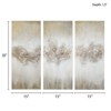 VisioGear 3PCS Heavily Embellished Canvas Wall Art Set, Wall Decor for Hallway Office Wall Decor, Multicolor, 35"*15"*1.5" - 3 of 4