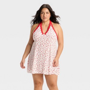 Women's Lace Trim Mini A-Line Dress - Wild Fable™ - 1 of 3