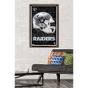 Trends International NFL Las Vegas Raiders - Neon Helmet 23 Framed Wall Poster Prints - 2 of 4
