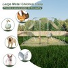 Kumasinova Walk-In Chicken Coop Large,Poultry Run with Waterproof Cover,Outdoor Chicken Cage with UV Protection,Galvanized Steel Animal Enclosure - 3 of 4
