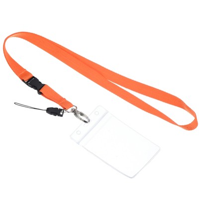 Unique Bargains Polyester Wear-resistant Lightweight ID Card Neck Lanyards with Hook 2 Pcs