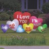 A Holiday Company Inflatable Valentine Conversation Hearts LED Lighted Yard Decoration - 6 ft - Multicolored - 3 of 4