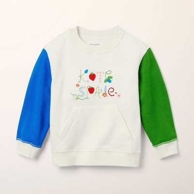 Toddler Adaptive Colorblock Pullover Sweatshirt - kate spade new york x Target Cream/Blue/Green