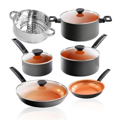 Messing en koperen Art Deco 5-delige rookset met groen - Catawiki