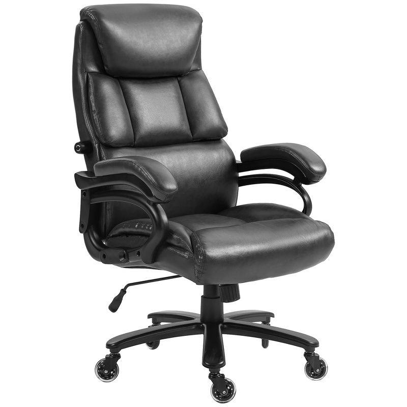 Vinsetto 400lbs Executive Office Chair for Big and Tall, PU Leather Comfy Computer Chair with Adjustable Height, 4 of 7