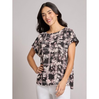 Jones New York Button Detail Blouse