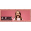 PosterPalooza | Panoramic Shabby Chic Pink Picture Frame - UV Acrylic, Foam Board Backing, Hanging Hardware - 2 of 4