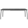 vidaXL Patio Table Outdoor Bistro Table with Metal Frame Anthracite Steel Mesh - 3 of 4