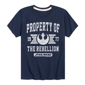 Boys' - Star Wars - Property Of Rebellion Short Sleeve Graphic T-Shirt - 1 of 4