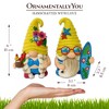 Tropical Beach Gnome Duo Figurine Set, Cute 6" Summer Decoration Garden Statue| OrnamentallyYou - 3 of 4