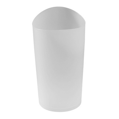 Clear Plastic 9-Quart Bathroom Vanity Trash Can