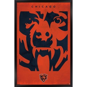 Trends International NFL Chicago Bears - Logo 25 Framed Wall Poster Prints - 1 of 4