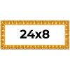 PosterPalooza | 24x8 Bamboo Picture Frame, UV Acrylic, 4 Finishes - Brown, Black, Gold, and Natural - 2 of 4